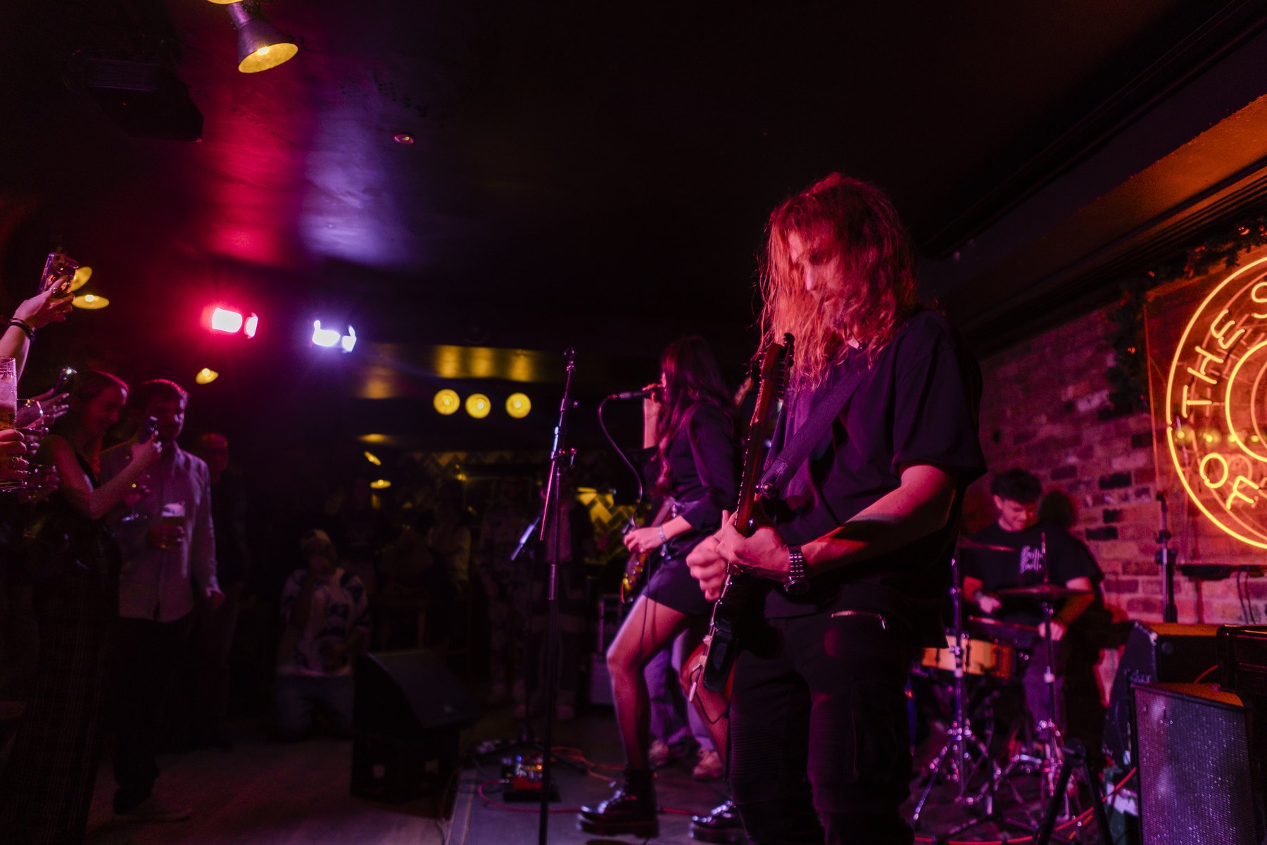 A live show at a packed venue
