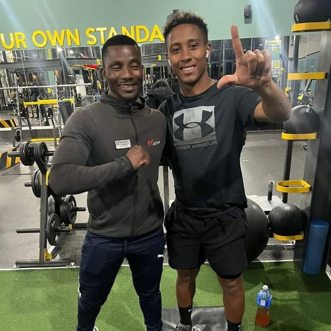 Trainer and client after a session
