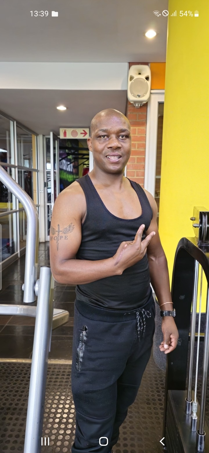 Jeffrey Ramapaoko at the gym